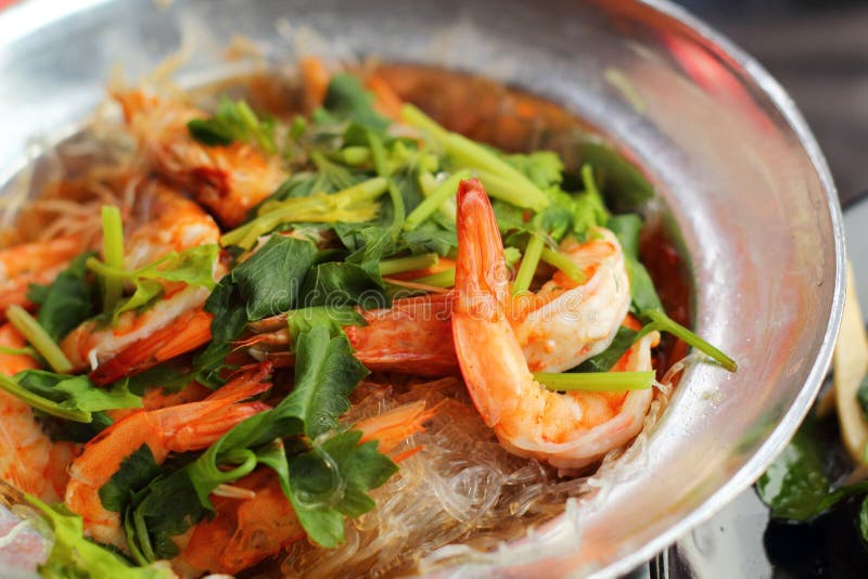 Shrimp Bake Vermicelli Chinese Food Stock Image Image of bake