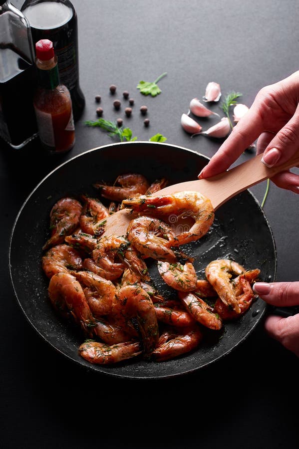 Shrimp black pepper garlic stock image. Image of shrimp 148852517