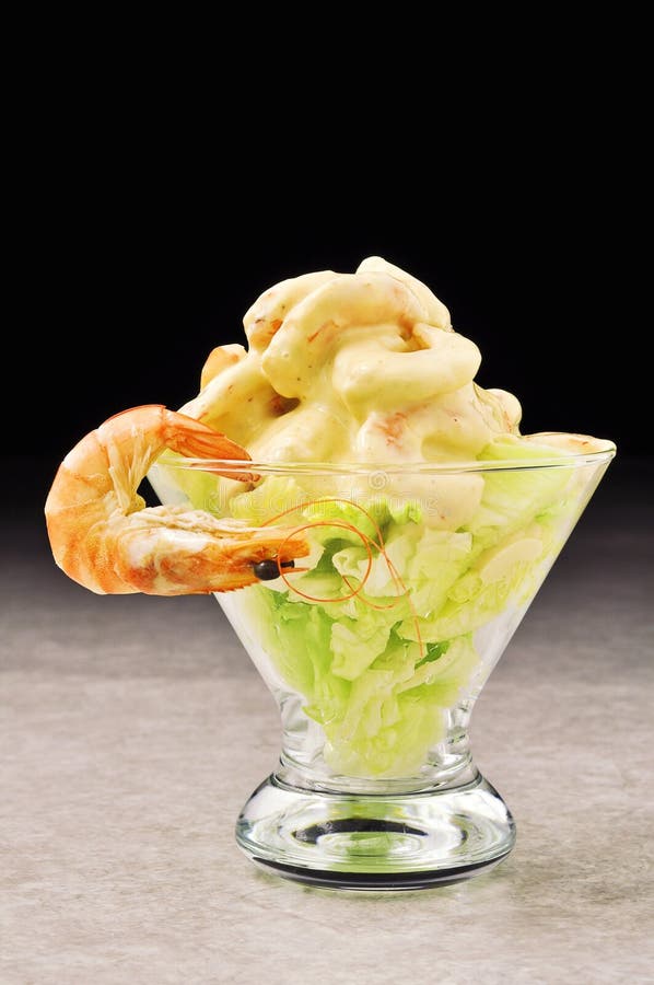 Shrimp Cocktail Glass Cup stock photo. Image of british 165576848