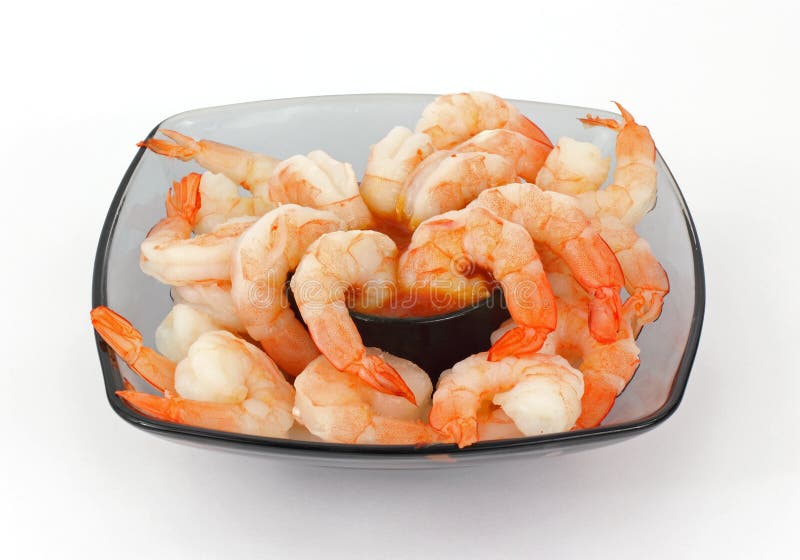 Shrimp Cocktail Glass Bowl stock photo. Image of sauce 14921710