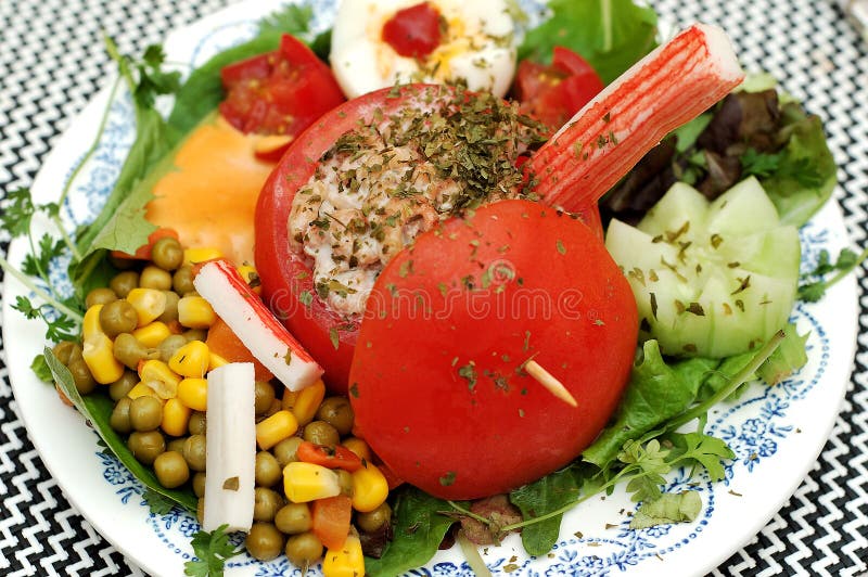 Shrimp dish. stock image. Image of crab, colorful, care - 872059