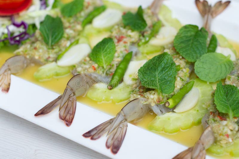 Shrimp in fish sauce stock photo. Image of seafood, health 108719014