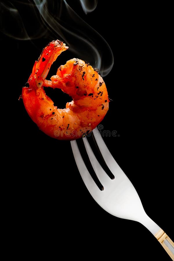 Shrimp on a fork