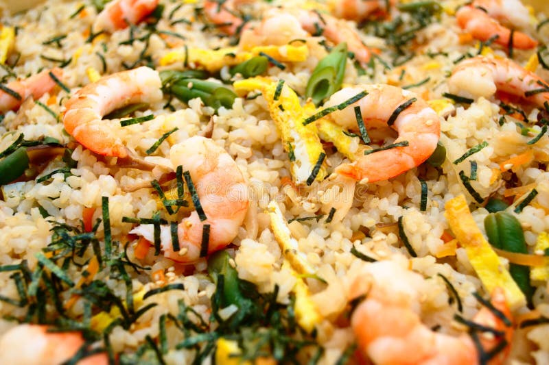Shrimp Fried Rice royalty free stock photo Shrimp Fried Rice royalty free stock photo