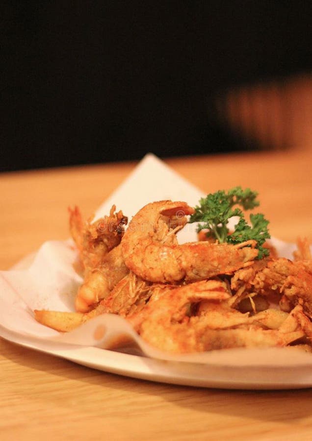 Shrimp fried salt stock photo. Image of salt, fried, restaurant 61968774