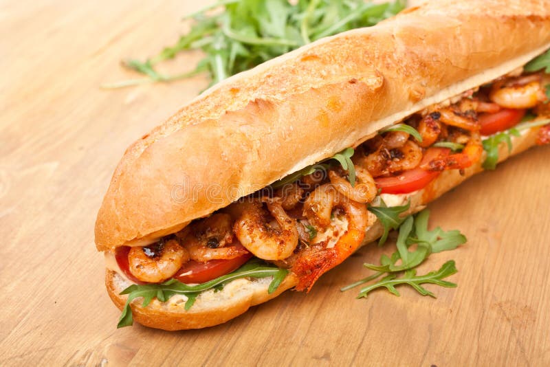 Shrimp Po-Boy Sandwich stock photo. Image of rocket, junk - 38310426 Shrimp Po-Boy Sandwich stock photo. Image of rocket, junk - 38310426