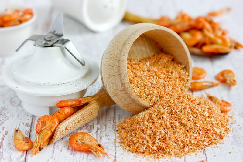 Shrimp Powder, Prawn Powder - Homemade Spicy Seasoning from Dried