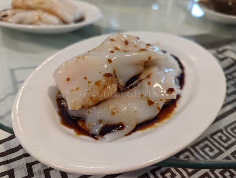 Shrimp Rice Rolls Soy Sauce Stock Image Image of meat, cuisine 248010015