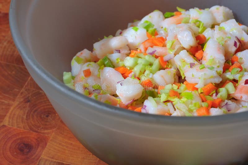 Shrimp Salad in a Bowl