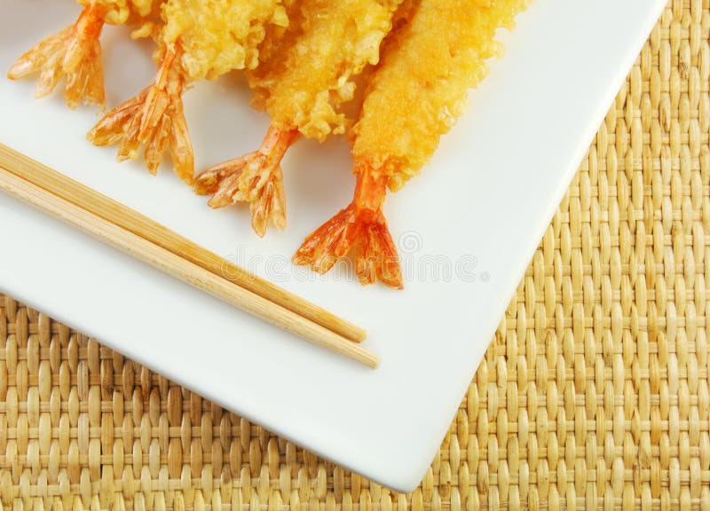 Sushi Shrimp Tempura stock photo. Image of inside, seafood 159078