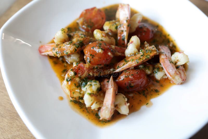 Shrimp in Tomato Sauce stock photo Shrimp in Tomato Sauce stock photo