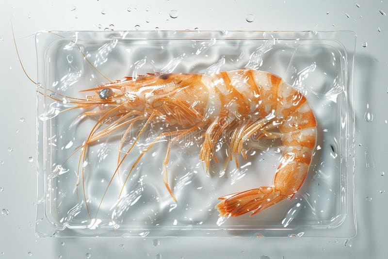 Shrimp in Vacuum Sealed Packaging Stock Photo Image of sealed