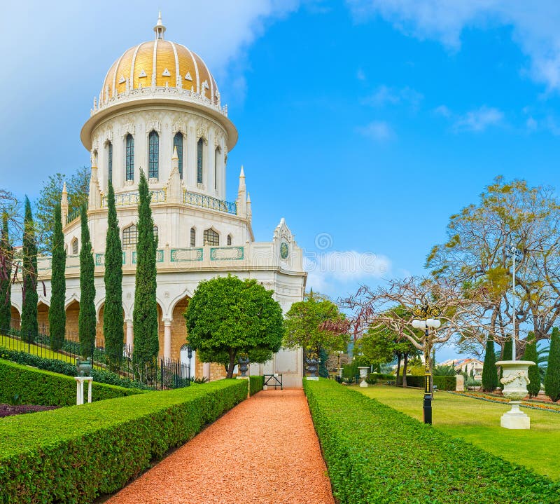 The Shrine of the Bab stock image. Image of cityscape - 74843541