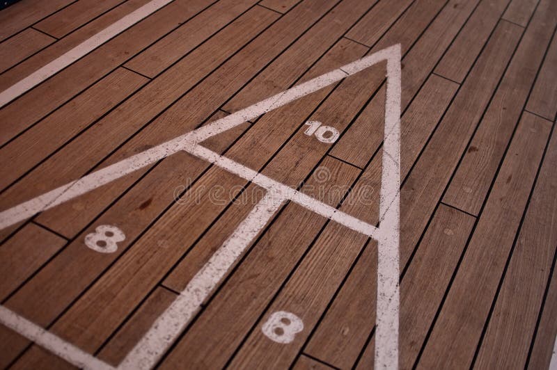 Vector Set Shuffleboard Labels And Icons Stock Vector Illustration