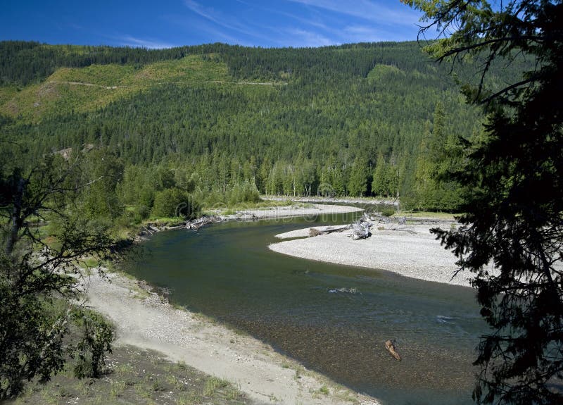Shuswap River by Vernon, British Columbia, Canada Stock Image Image