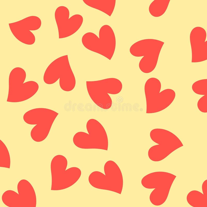 Aesthetic Red Heart Y2K Indie Pattern Stock Illustration Illustration