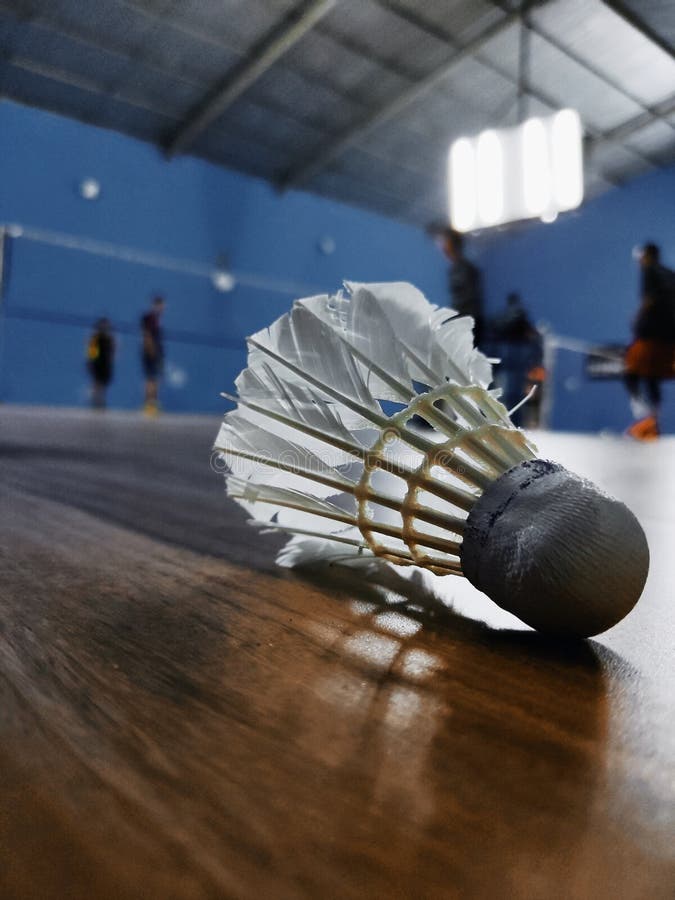 A Shuttlecock Inside the Badminton Court Stock Photo Image of vehicle
