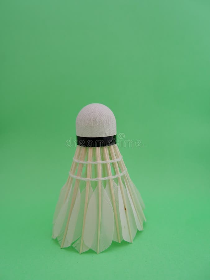 Shuttlecock Made of Goose Feathers. Shuttlecock Used for Badminton