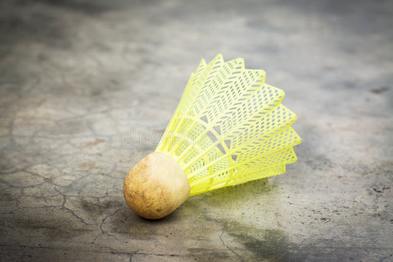 Old Badminton And Red Shuttlecock Stock Image Image of white