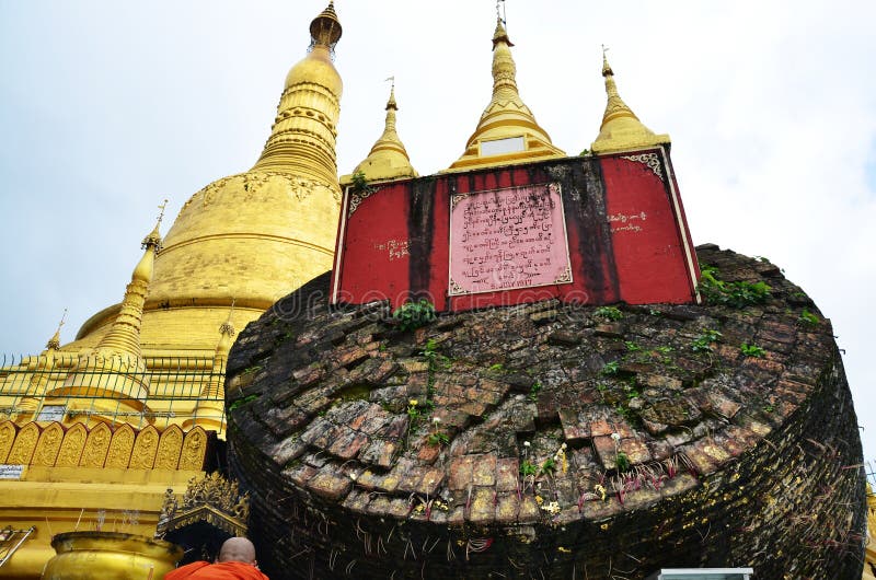 Shwemawdaw Paya Pagoda is a stupa located in Bago, Myanmar.