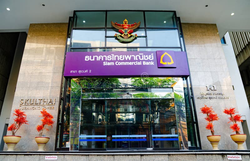 Siam Commercial Bank Bangkok Editorial Image Image Of Office Flower siam-commercial-bank-bangkok-editorial-image-image-of-office-flower