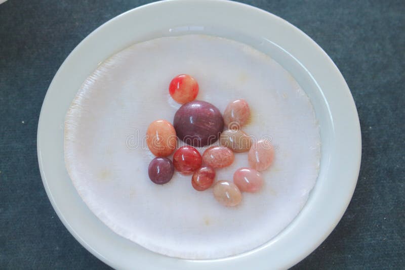 Siam rubingemstone arkivfoton