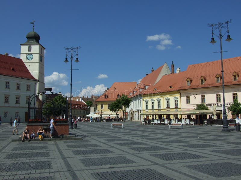 Sibiu (hermannstadt) Large Market Stock Photo, Picture and Royalty