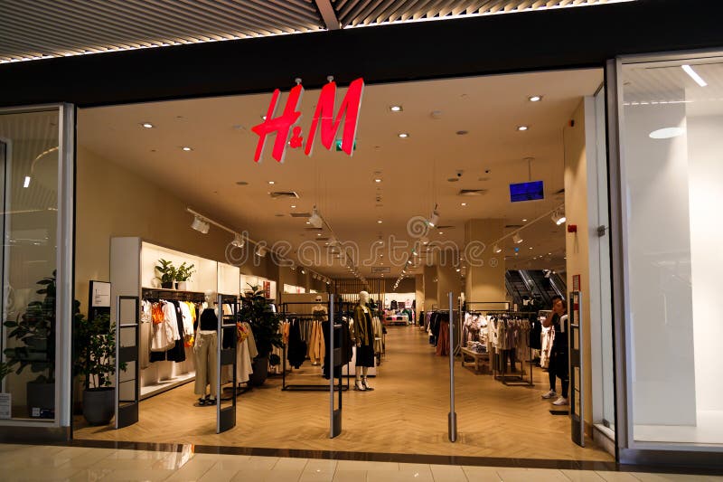 Sibiu, Romania - May, 2 2022: HM Clothing Store Front in Promenada Mall ...