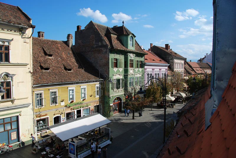 Sibiu-Stadtzentrum stockfoto Sibiu-Stadtzentrum stockfoto