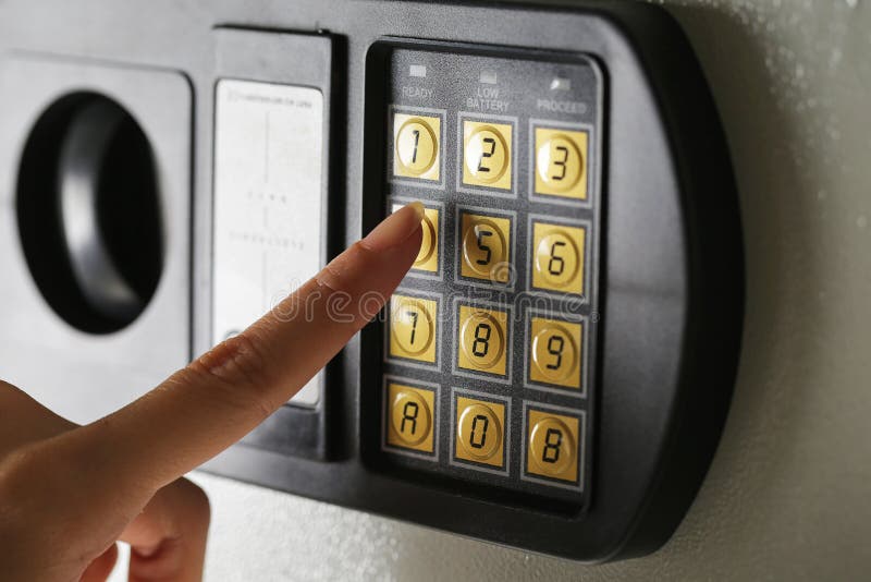 Safe lock code Password Pad number Protection Safety box bank. Safe lock code Password Pad number Protection Safety box bank.