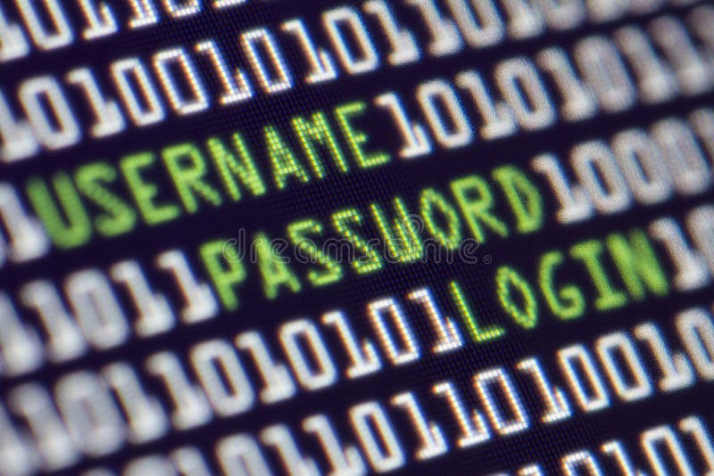Sicherheits-Computer-Passwort stockbild Sicherheits-Computer-Passwort stockbild