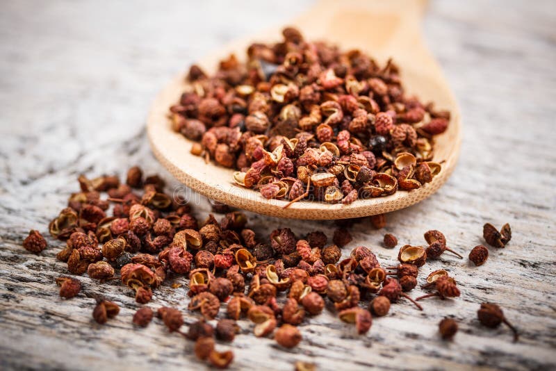 Sichuan pepper stock photo. Image of food, rustic, heap 29695270