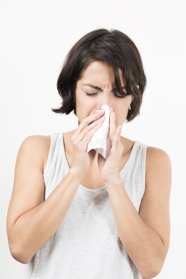 Sick Woman stock photography