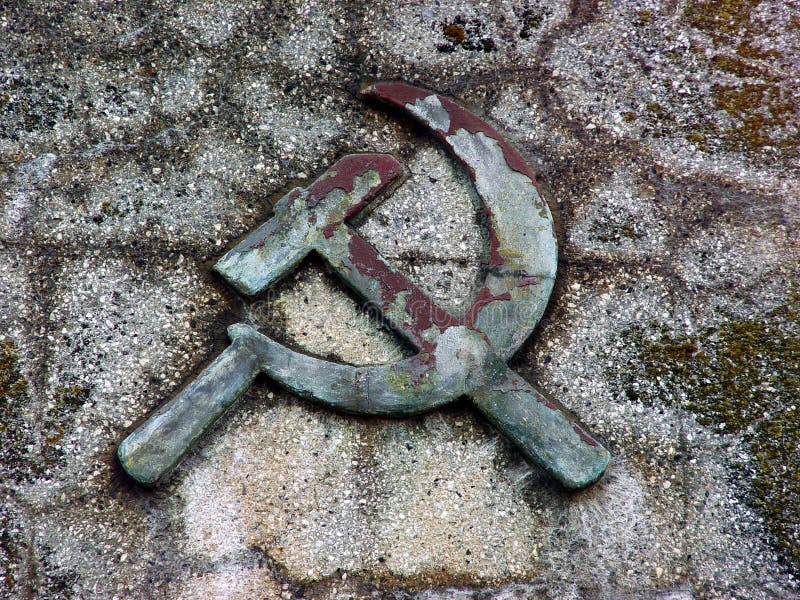 Il grunge comunista della falce e martello, simbolo.