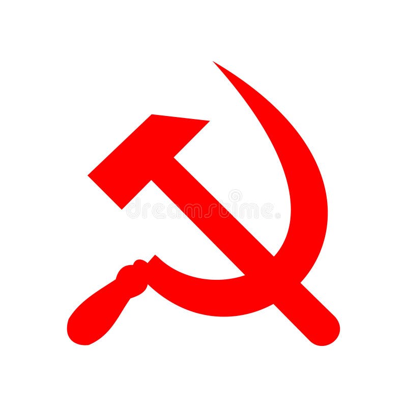 Socialist Holiday Yellow and Red Hammer and Sickle CCCP 