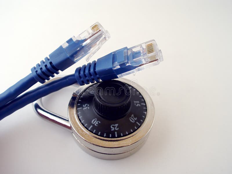 Sicurezza su Internet fotografia stock