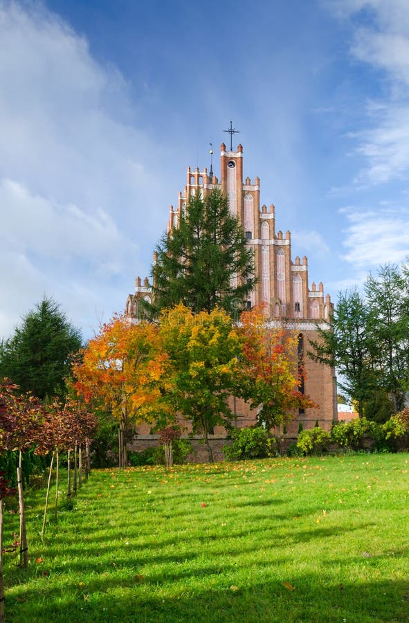 Side of Christian Polish Basilica royalty free stock photos
