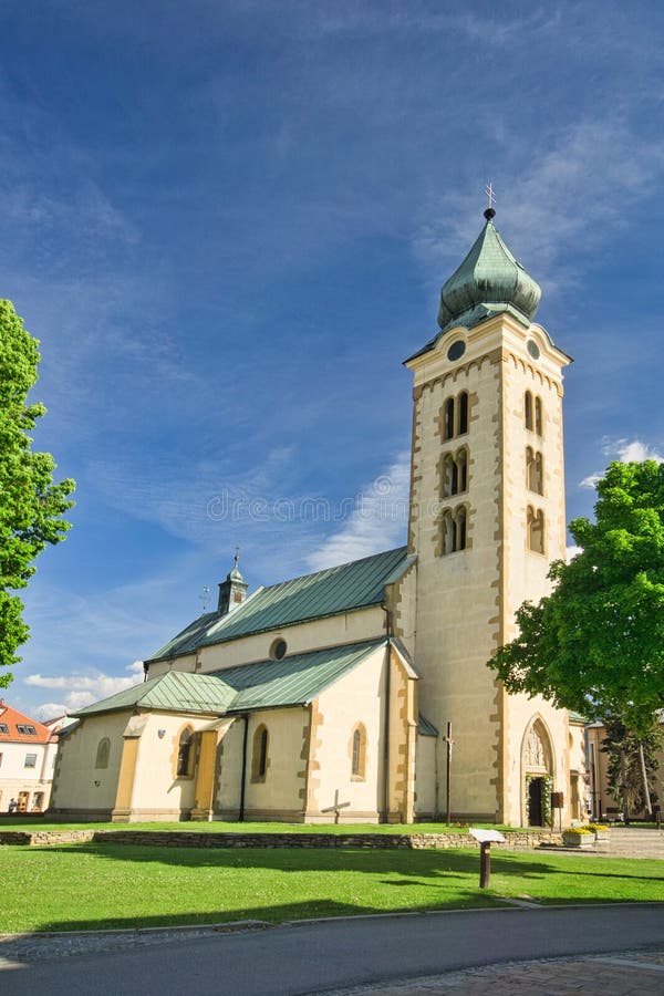 Strana kostela sv. Mikuláše v Liptovském Mikuláši