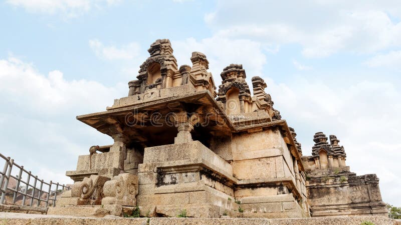 Side low angle view of Hidimbeswara Temple, Chitradurga fort, Karnataka