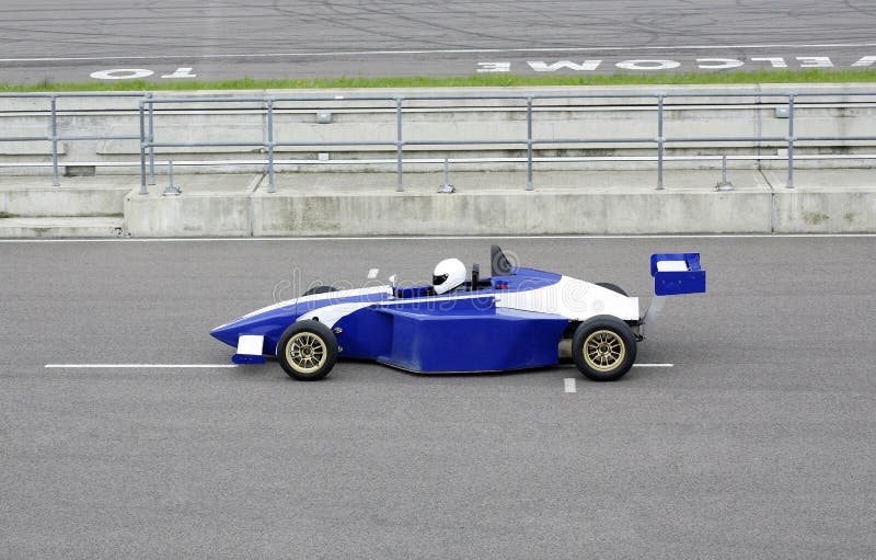 Side Profile of a Racing Car. Conceptual Image Shot Stock Photo Image