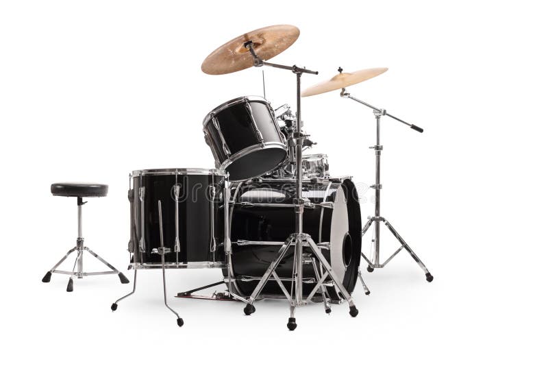 Side Shot Of A Modern Drum Kit Stock Image Image of percussion, concert 165865731