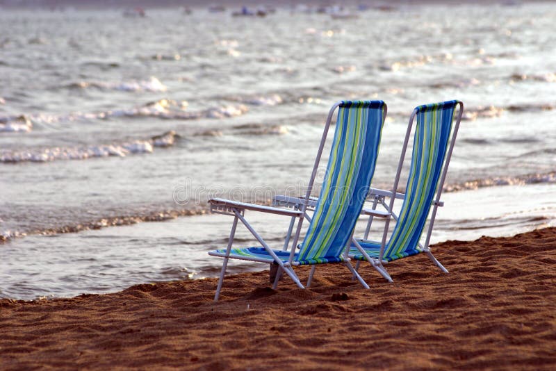 Beach Chairs Hawaii stock image. Image of chairs, table 13991693