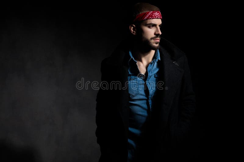 Confident Handsome Young Man With Headband Stock Photo - Download Image Now  - Bandana, Black Color, Men - iStock