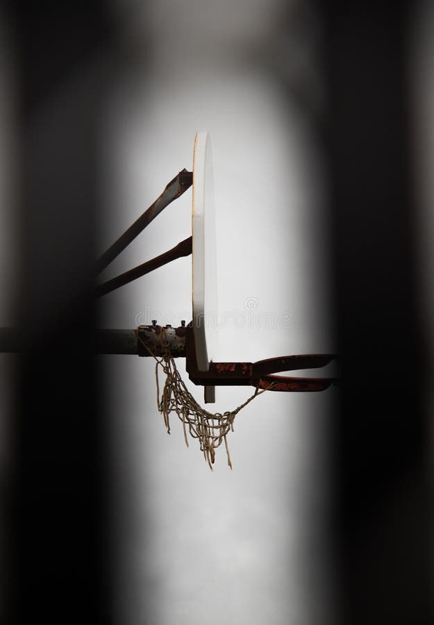 Side View of a Basketball Hoop Stock Image Image of active, york