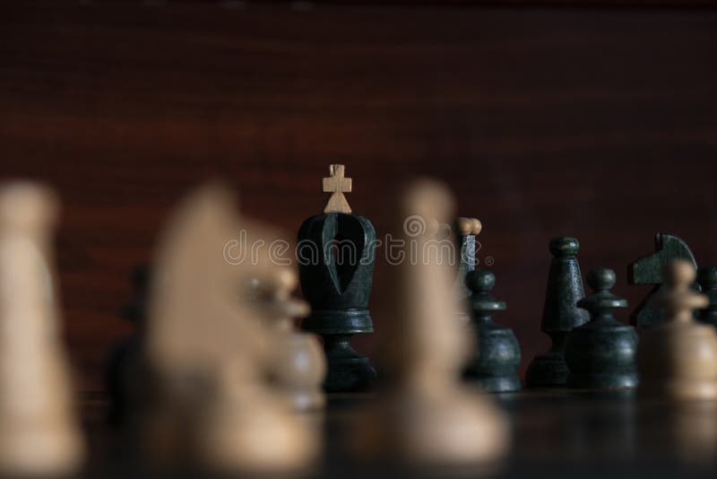 Browse Free HD Images of Chess Pieces In Focus On A Wooden Chess Board