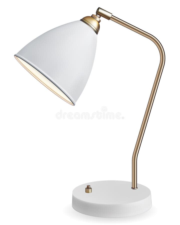 Desk lamp stock vector. Illustration of electrical, interior - 168524041