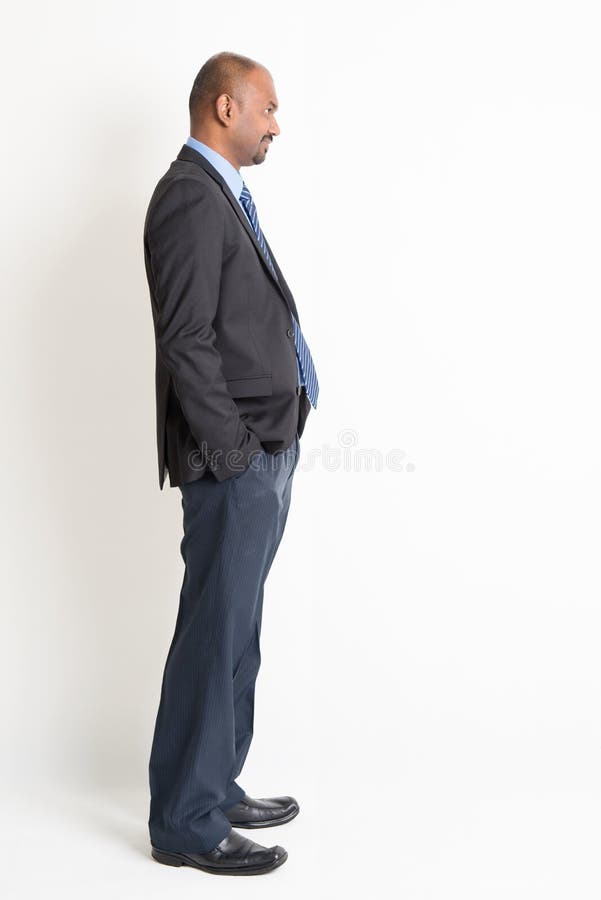 Side view mature Indian businessman royalty free stock photography Side view mature Indian businessman royalty free stock photography