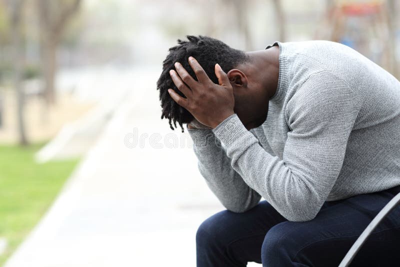 13,914 Depressed Black Man Stock Photos - Free & Royalty-Free Stock Photos  from Dreamstime