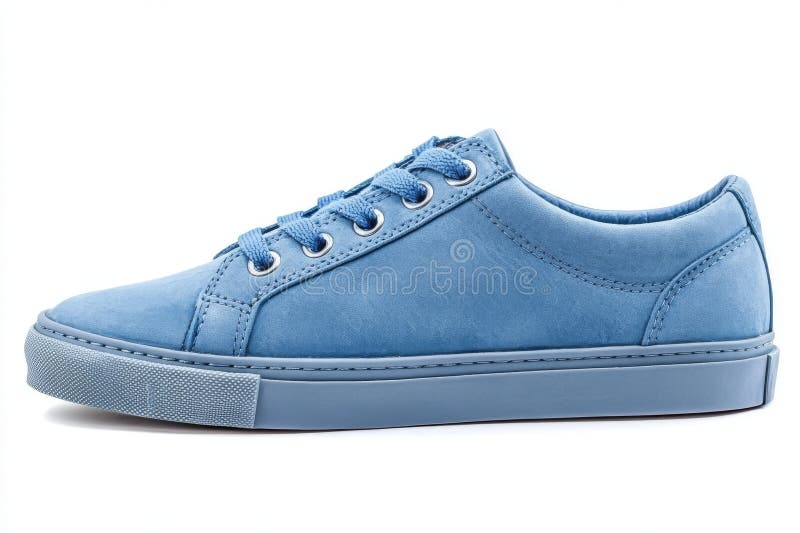 Side View Sneaker, Light Blue Color. Stock Image - Image of equipment ...