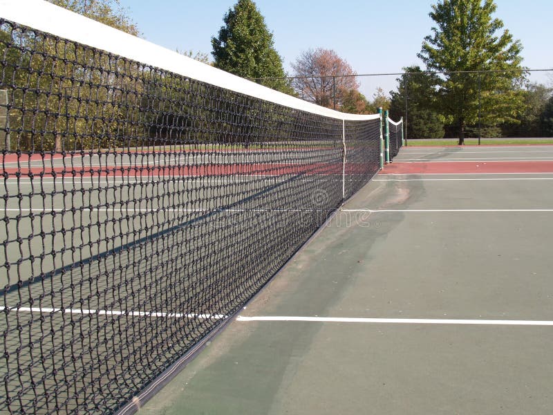 Side View of Tennis Court Net Stock Photo Image of view, outdoors